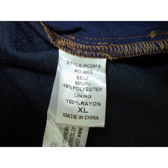 Gigio Vegan Leather Button Shirt Shacket Jacket Medium Brown Women's Size XL - Picture 4 of 13